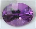AMETHYST (Bolivia)  CHECKER OVAL � 13.53 ct.